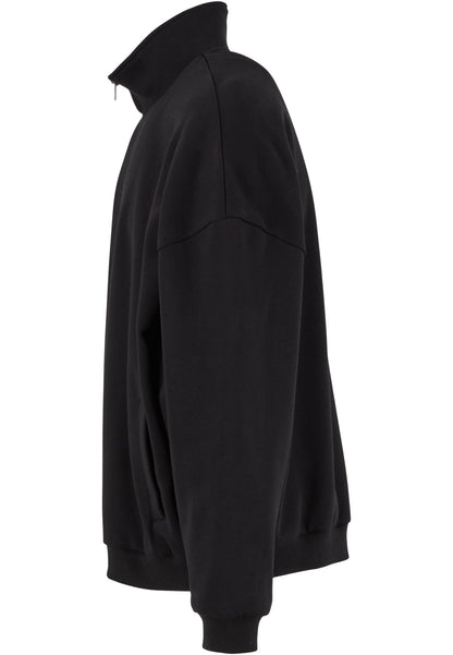 Oversized Zip jacket in Schwarz, Detailansicht