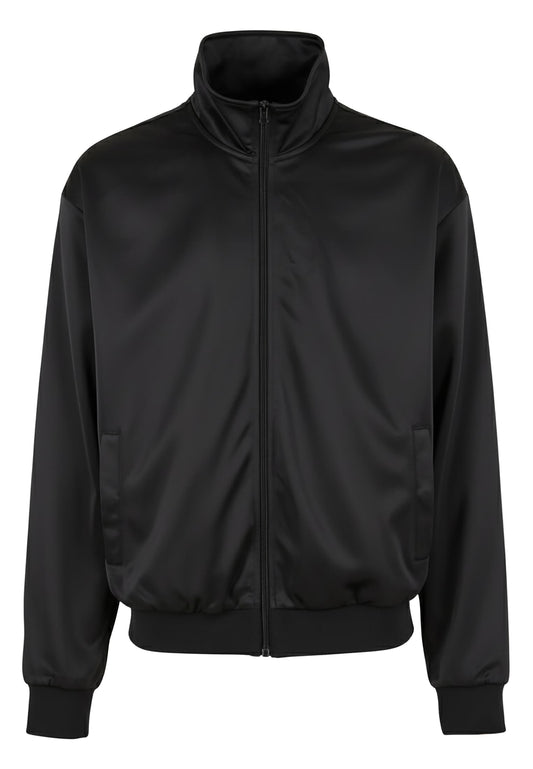 Tricot Track Jacket in Schwarz, Vorderansicht