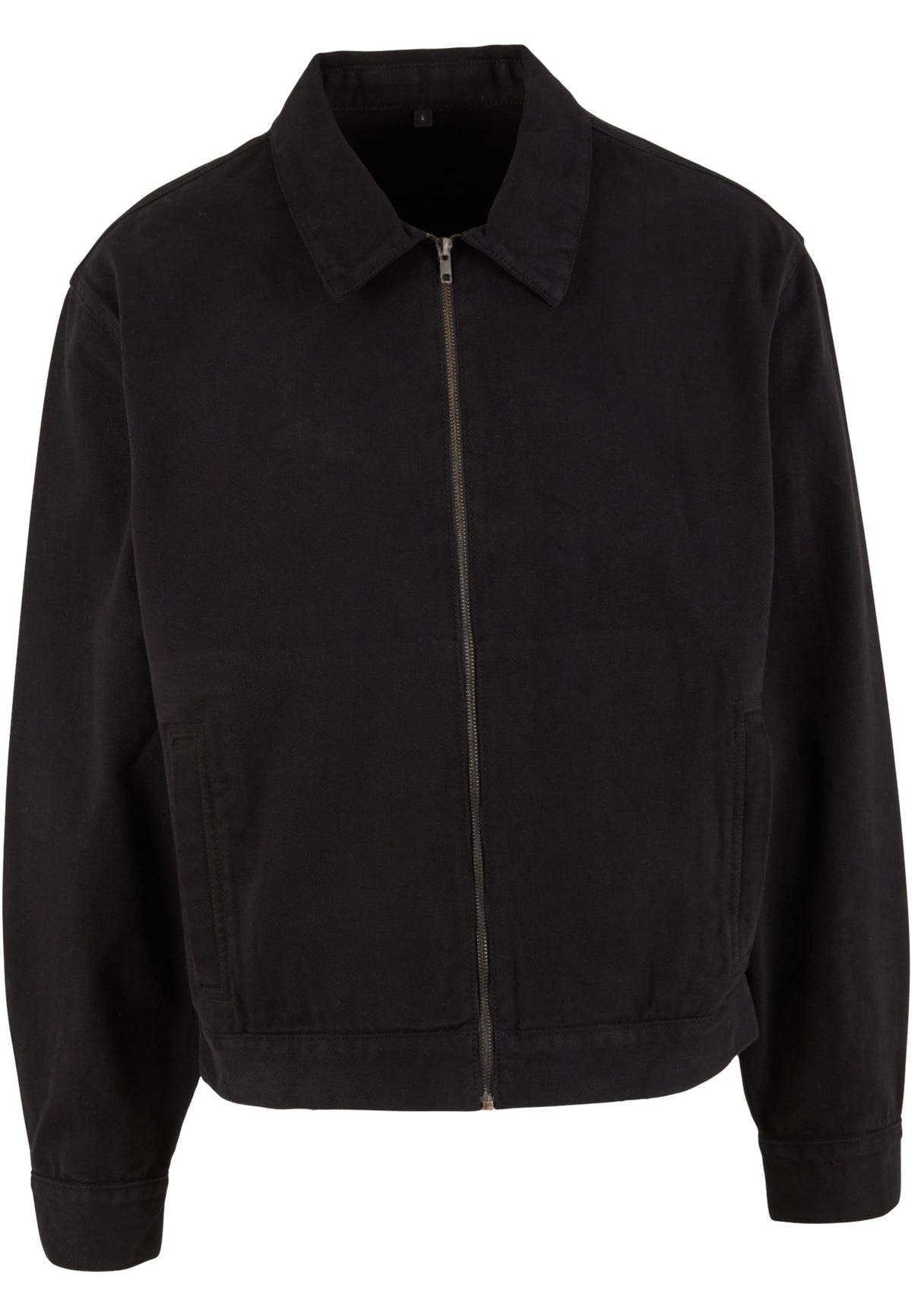 Basic Workwear Jacket in Schwarz, Vorderansicht