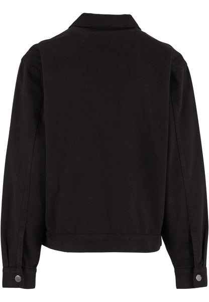 Basic Workwear Jacket in Schwarz, Rückansicht