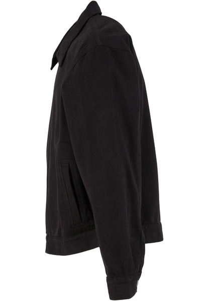 Basic Workwear Jacket in Schwarz, Detailansicht